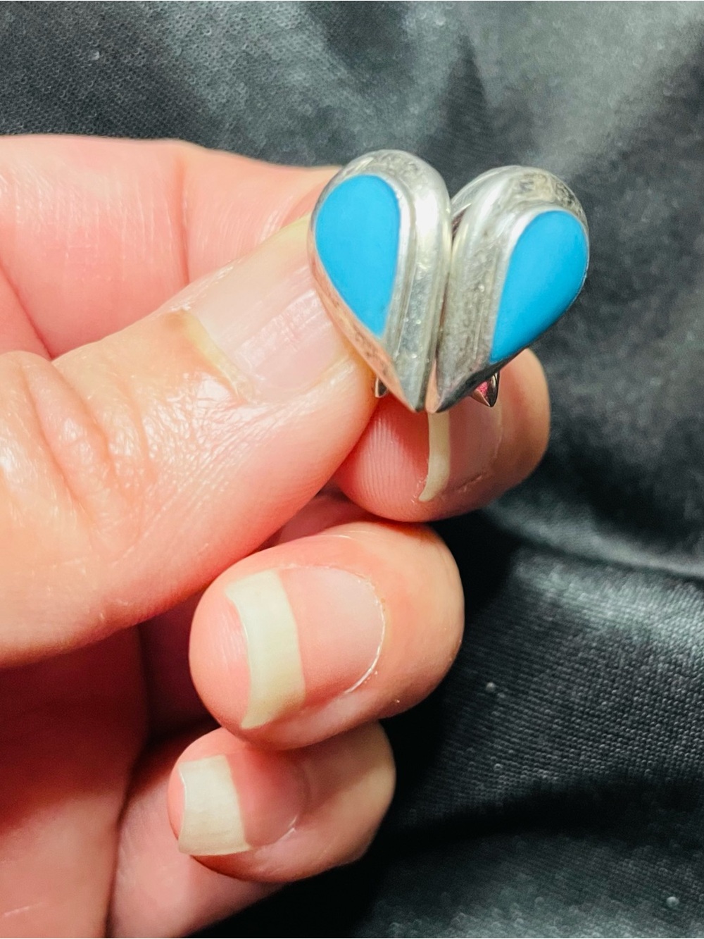 Sterling Silver Turquoise Latch Earrings